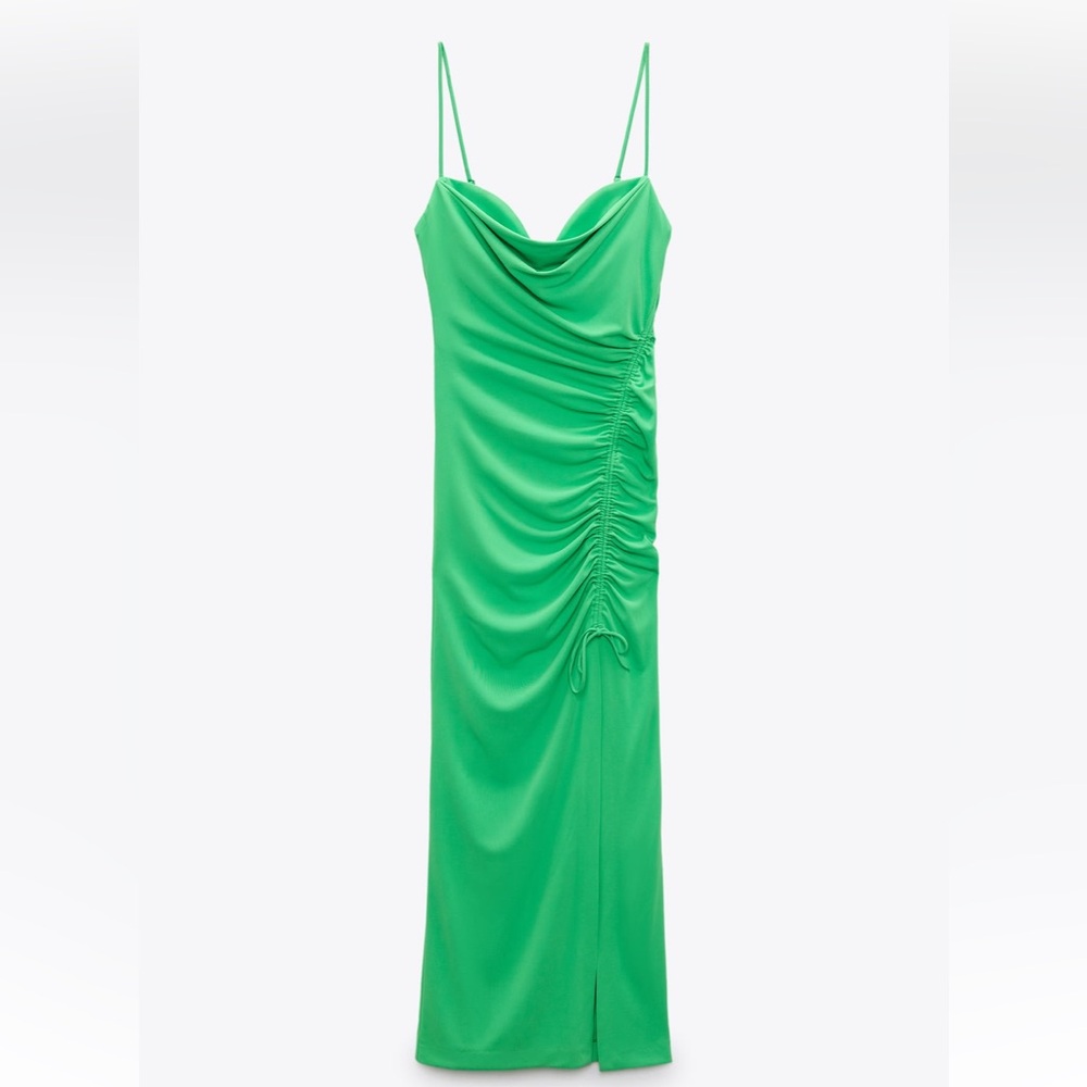 Zara Green Midi Dress size XS — worn once!